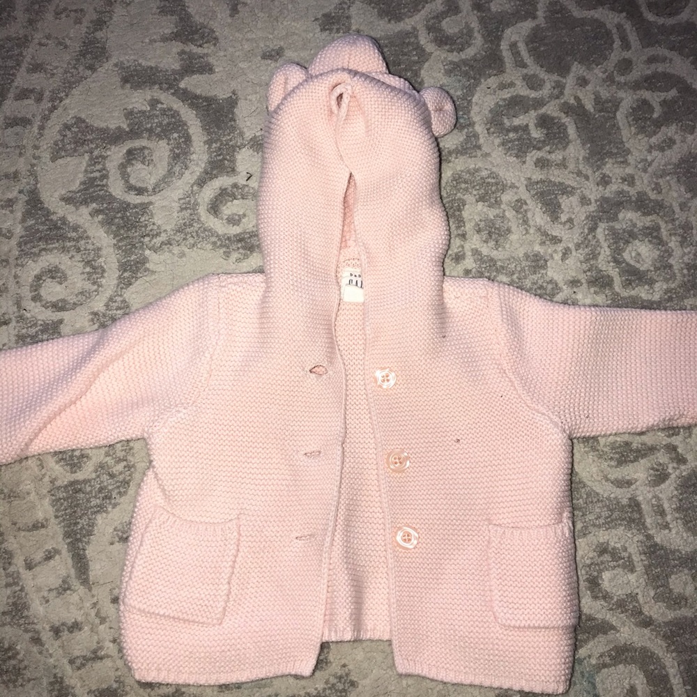 gap 3-6 month knit hooded sweater